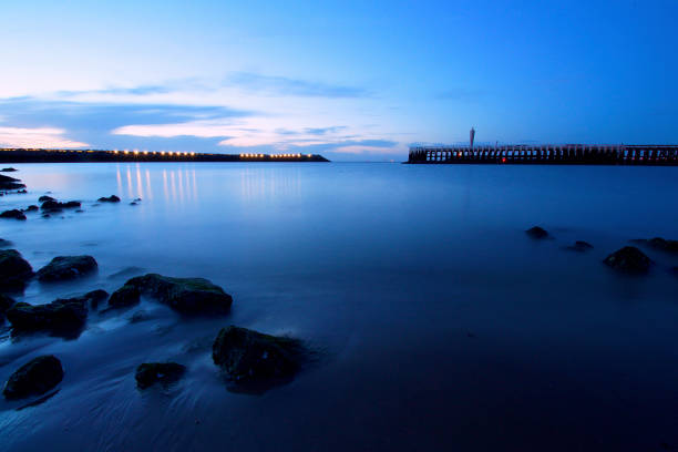 istock Dusk at Oostende beach 1148468925