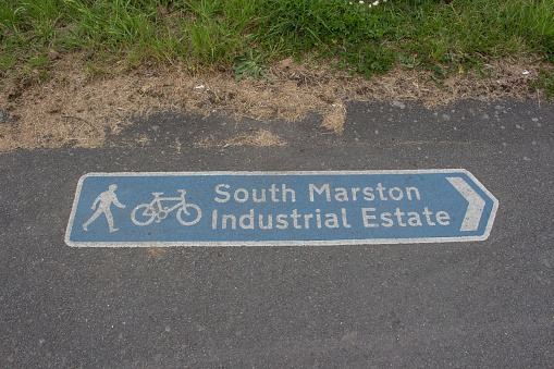 Sign for the Drewer Hide at Fowlmere nature reserve, Cambridgeshire.