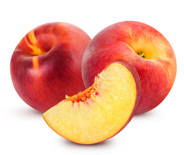 istock peach fruits Isolated 1148490448