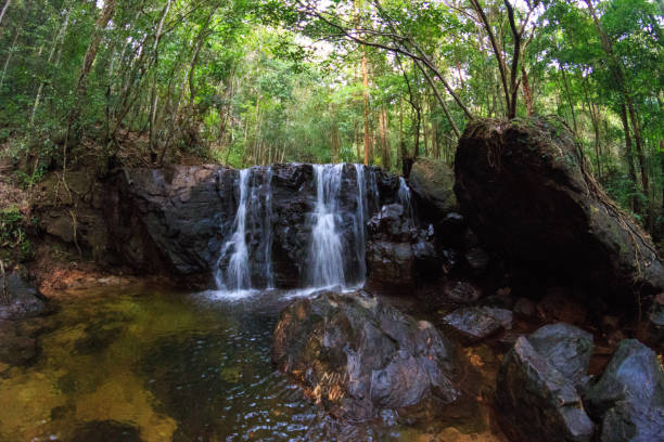 istock Small waterfall in jungles, Phu Quoc, Vietnam 1148493990