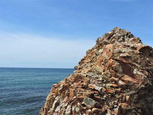 Noto peninsula, Ishikawa. Beautiful and distinct sea shore with rocks