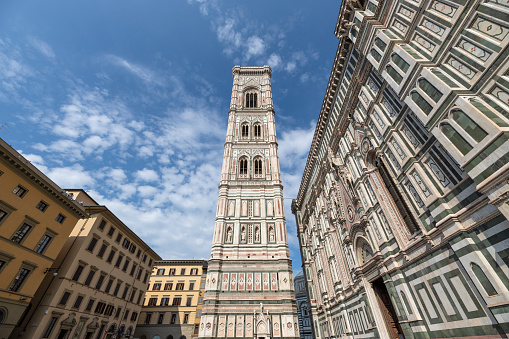 the Giotto's bell tower is the bell tower of Santa Maria del Fiore, the cathedral of Florence, and is located in Piazza del Duomo.