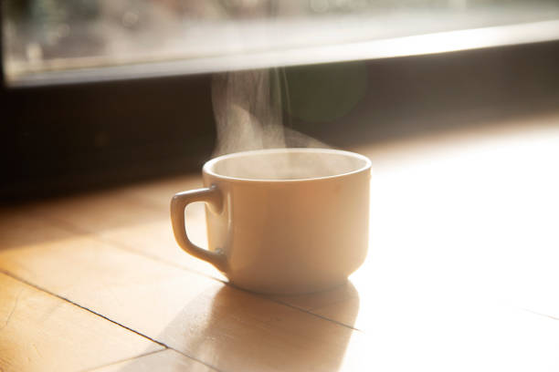 istock Coffee cup on the wooden 1148512554