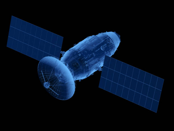 parabola satellitare a raggi x con antenna - satellite global positioning system surveillance satellite dish foto e immagini stock