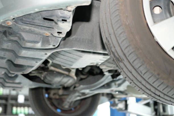 istock car on lift in automobile repair service 1148526062