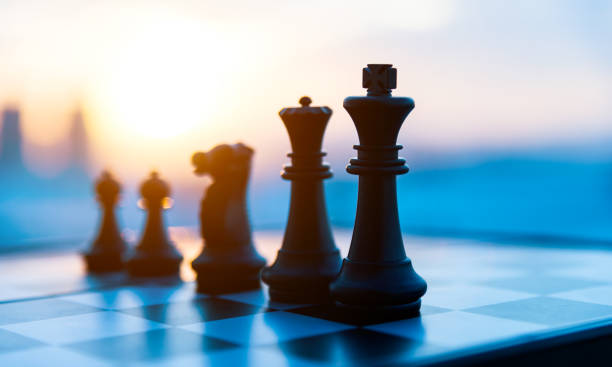 istock Chess board and pieces in a chess game 1148526085