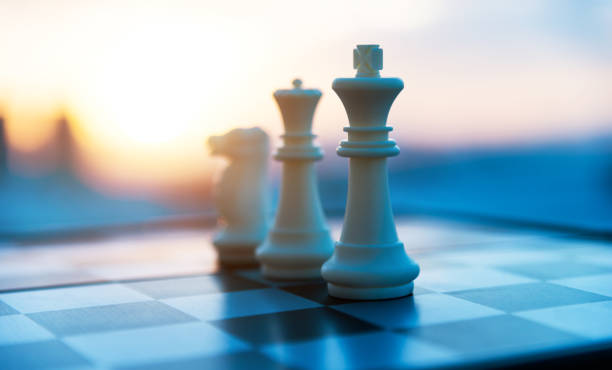 istock Chess board and pieces in a chess game 1148526187