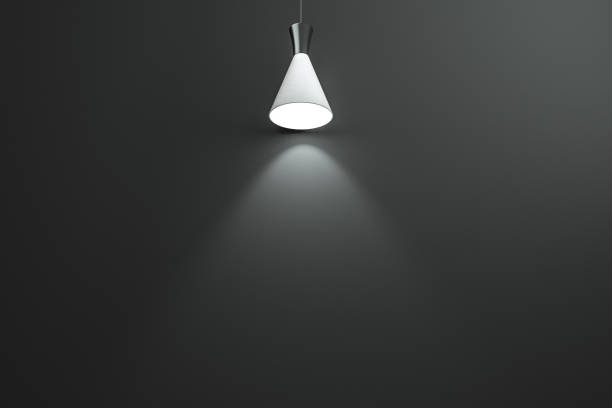 istock 3d rendering, the exhibition wall with exquisite top light. 1148536568