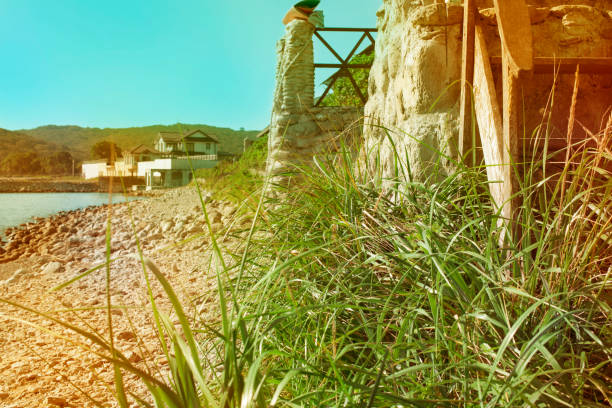 istock A rocky wild beach coastal strip. 1148543940