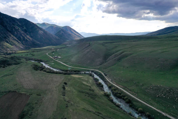 istock Aerial view to Mount  in Kyrgyzstan 1148548669