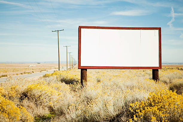 Blank billboard at roadside  roadside stock pictures, royalty-free photos & images