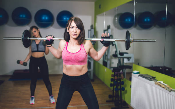 istock Women working out in gym 1148549709