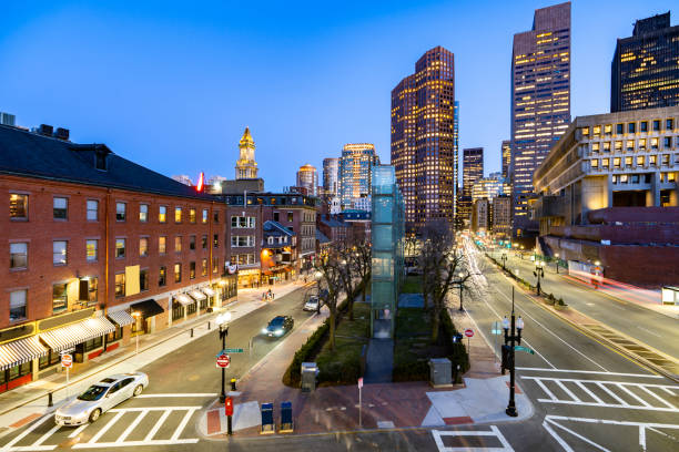istock Boston Downtown cityscape sunset 1148551671