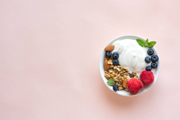 istock Breakfast bowl with granola and yogurt 1148553685
