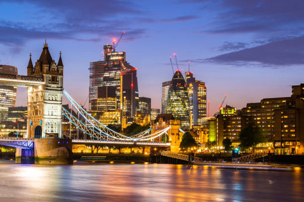 istock London Tower Bridge with Downtown building 1148555825