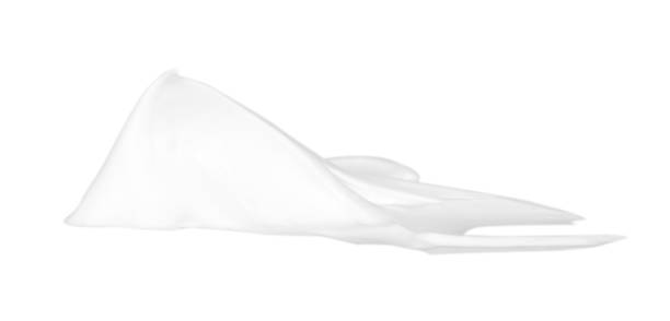 istock White foam bubbles, beauty smooth mousse, close up photo. 1148557285