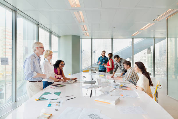 istock Design team meeting in conference room at modern office studio 1148559043