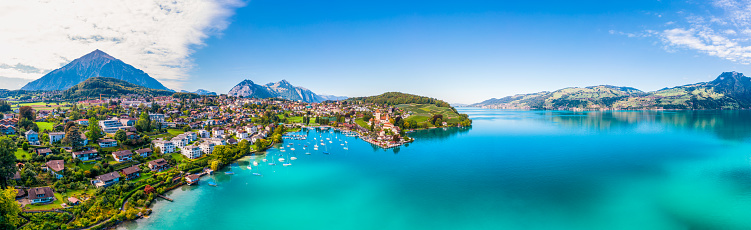 Spiez is a town and municipality on the shore of Lake Thun in the Bernese Oberland region of the Swiss canton of Bern. Switzerland.