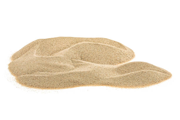 istock Pile desert sand isolated on white background 1148563866