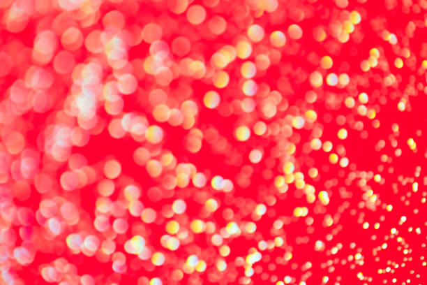istock Red blur background with golden lights. 1148565242