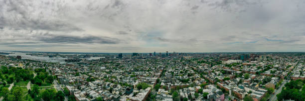 istock Baltimore aerial panorama huge cityscape 1148569280