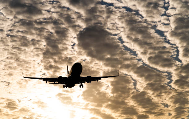 istock An airplane flying in cloud sky 1148573325