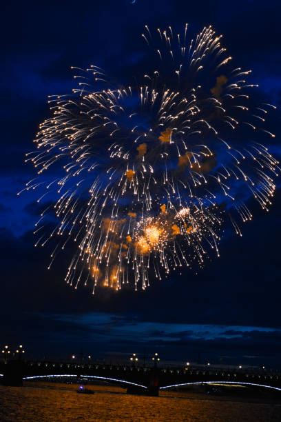 istock Colorful festive lights adorn the sky 1148575392