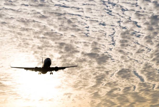 istock An airplane flying in cloud sky 1148575667