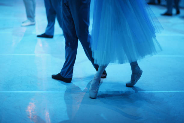 istock Legs of ballerinas and dancers during the performance 1148588759
