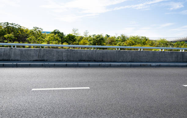 istock Asphalt road and roadside scenery 1148591330