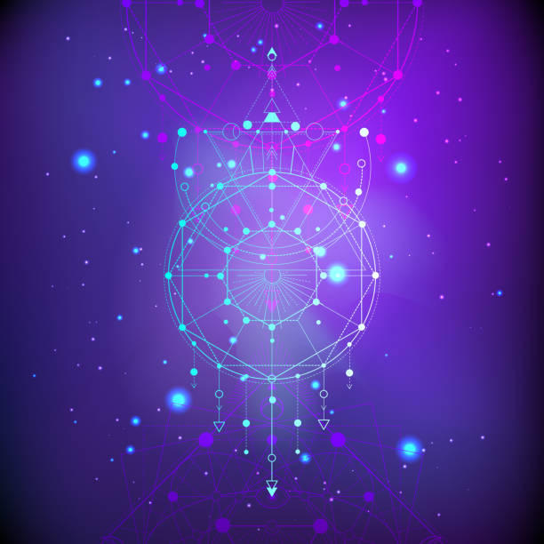 istock Vector illustration of Sacred or mystic symbol on abstract background. 1148591345