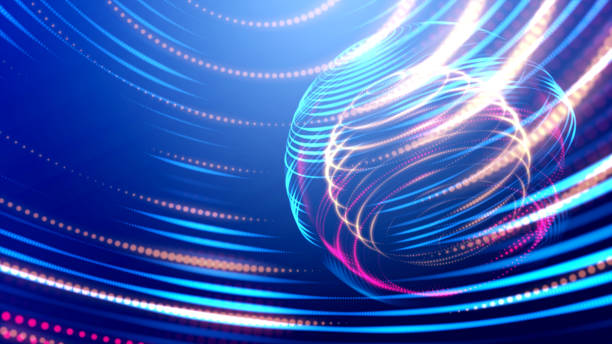 istock Future world cyber technology in digital space 3D rendering background, colorful global with power energy path fot internet and technology concept. 1148594057