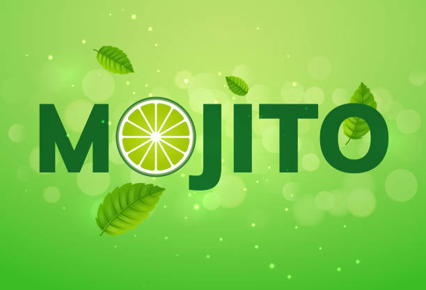 ilustrações, clipart, desenhos animados e ícones de respingo do cocktail do vetor da bebida de mojito. suco de limão cal soda verde publicidade mojito beber fundo ilustração - food illustration and painting painted image mint