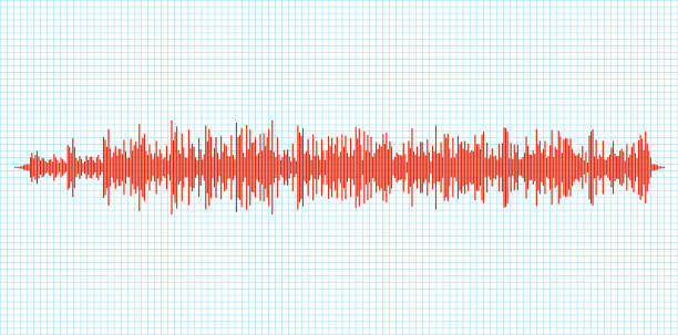 seismogram 地震地震グラフ図。地震計または音波振動リヒター活動 - geological feature audio点のイラスト素材／クリップアート素材／マンガ素材／アイコン素材