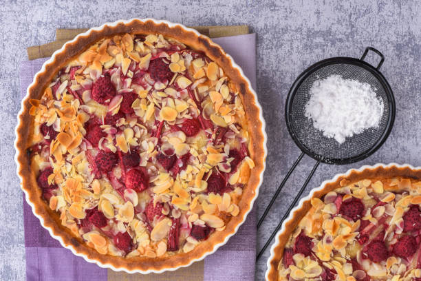 istock Rhubarb and raspberry tarte with frangipane 1148599833