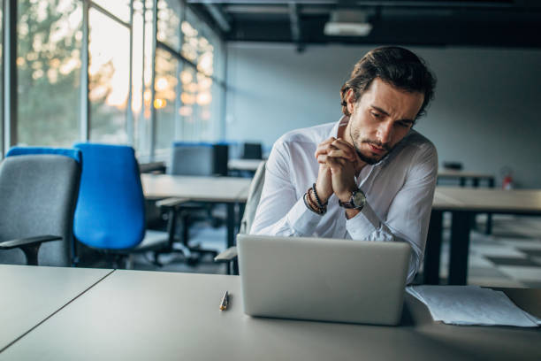 istock Businessman working on laptop 1148599844
