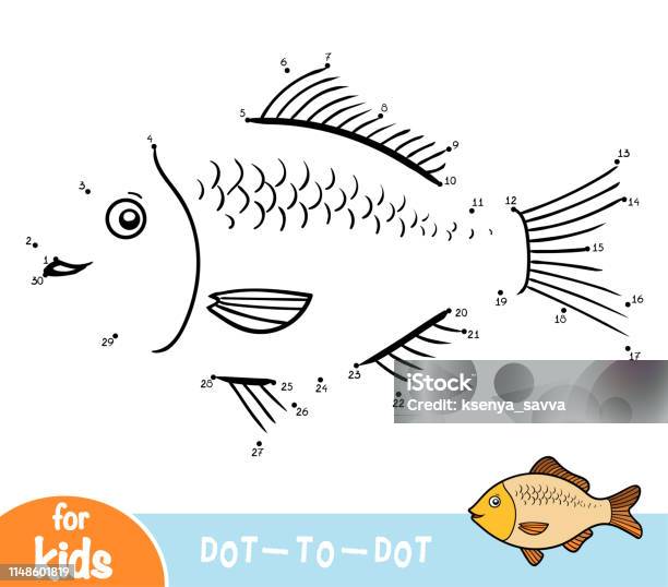 Numbers Game Education Game For Children Koi Carp Stock Illustration - Download Image Now