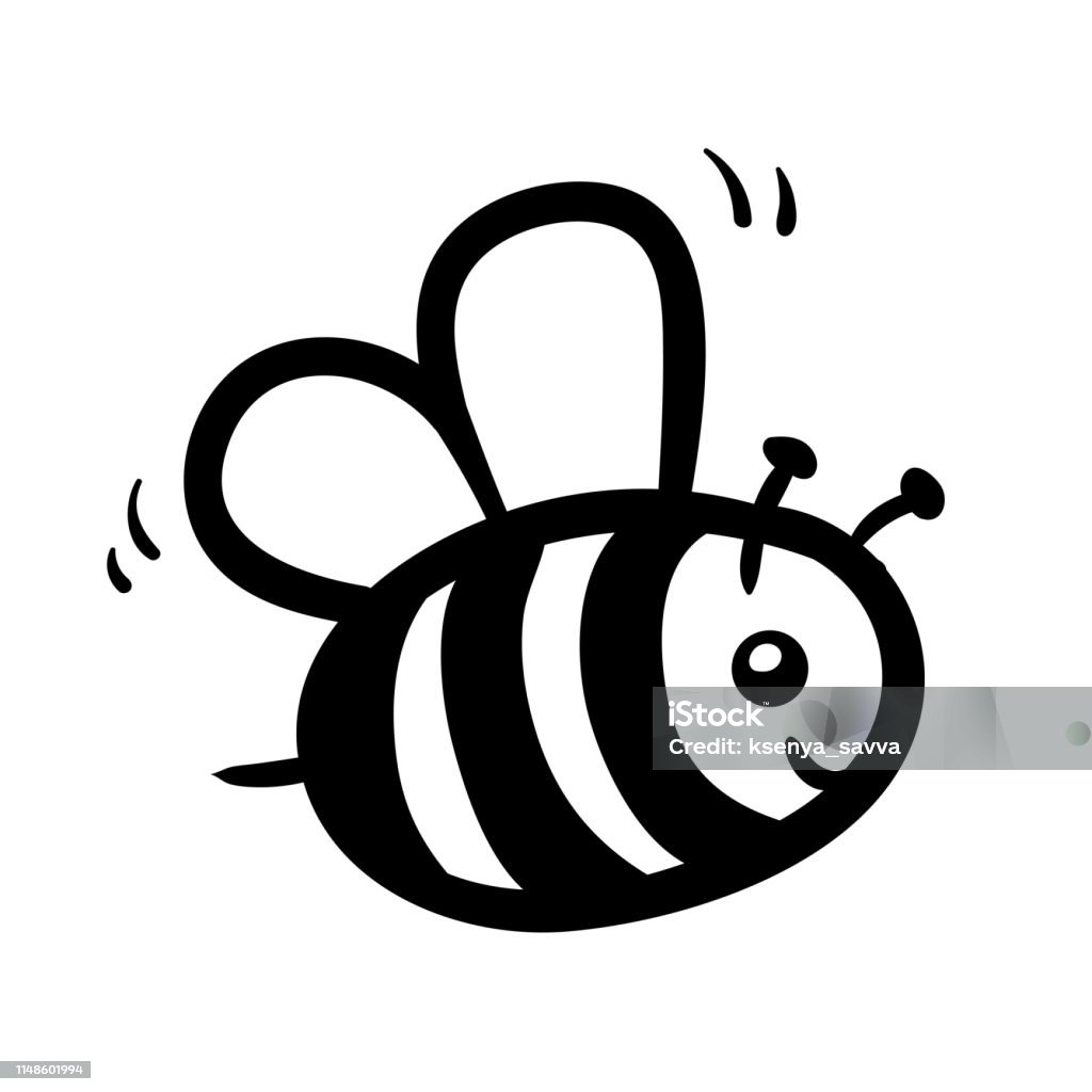 Coloring book, Bee Coloring book for children, Bee Animal stock vector