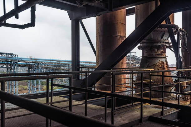 istock Industrial buildings in an abandoned factory 1148608068