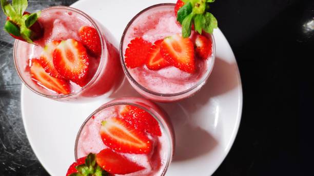 istock Fresh strawberry smoothie ice blended. 1148612678