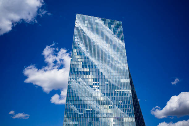 European Central Bank Architecture Germany Frankfurt stock photo