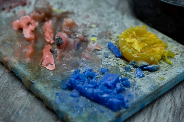 istock Multicolored dental jaw wax 1148630341