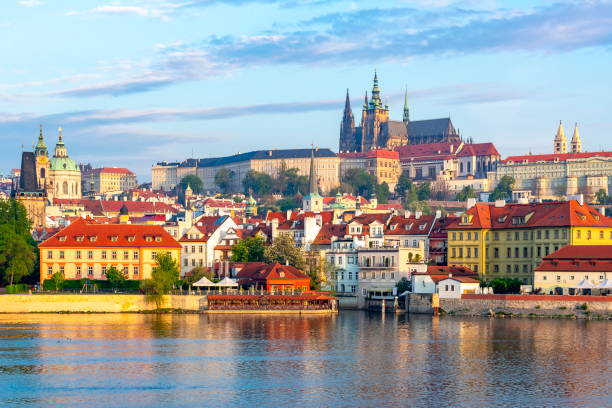 istock Lesser town (Mala Strana) cityscape with Prague Castle, Czech Republic 1148632554