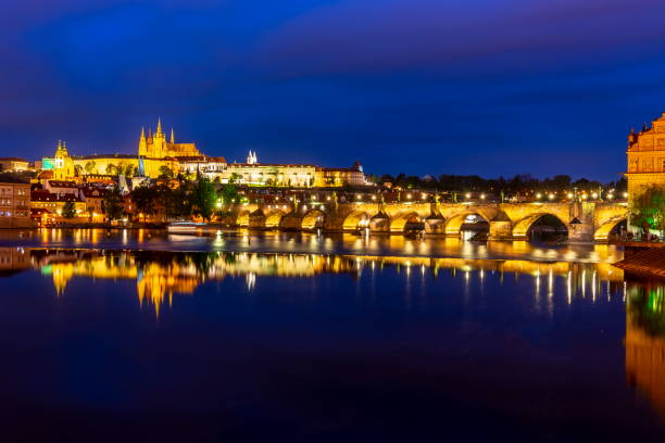 istock Prague Castle and Charles Bridge at night, Czech Republic 1148632574
