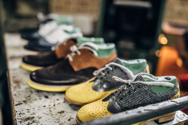 Shoe making factory with no people