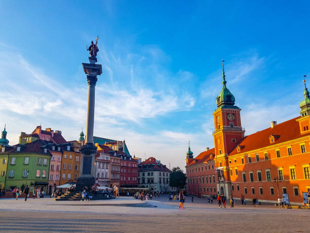 istock Warsaw Old Town Square at sunset, Poland 1148638340