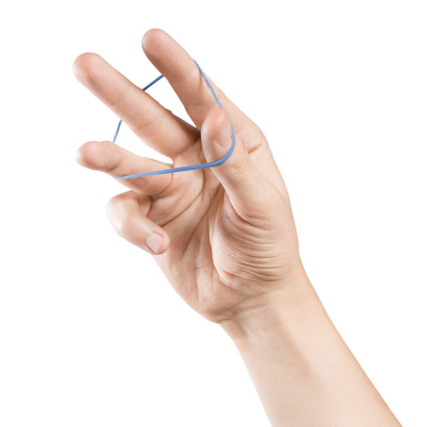 istock Hand with elastic hair band 1148641426