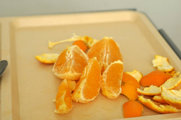 istock Fruit served on the tray and photographed on white plate 1148643332