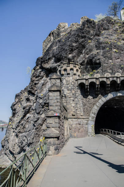 istock Road tunnel in Vysehrad fortress wall 1148645142