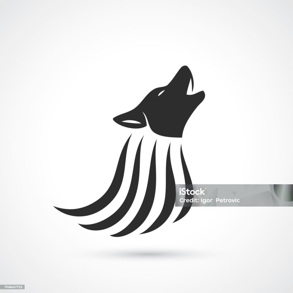 Wolf Sign How Howling Wolf Sign Vector Illustration Stock Illustration - Download ...